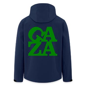Gaza - Men’s Recycled Softshell Jacket by Stanley/Stella - navy - Back - AI Model Male 185 light (185cm)