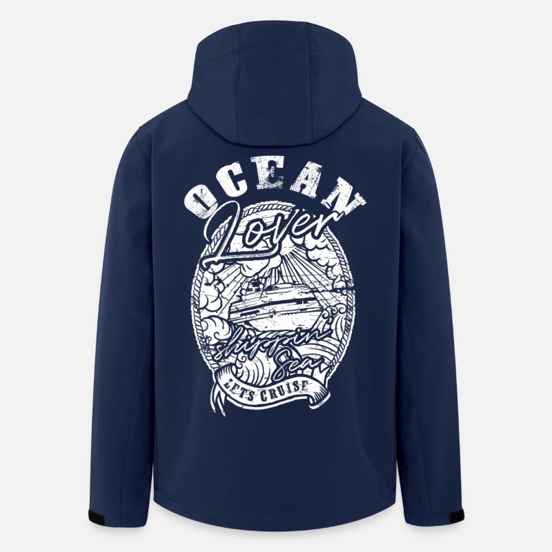 Ocean Lover Kreuzfahrt - Recycelte Männer Softshell-Jacke von Stanley/Stella - Navy
