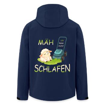 Mouton mignon - Veste softshell homme en polyester recyclé Stanley/Stella - marine - Dos - AI Model Male 185 light (185cm)