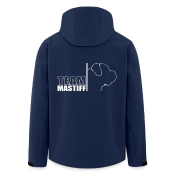 TEAM Mastiff Hunde Hund Wilsigns - Recycelte Männer Softshell-Jacke von Stanley/Stella - Navy - Hinten - AI Model Male 185 light (185cm)