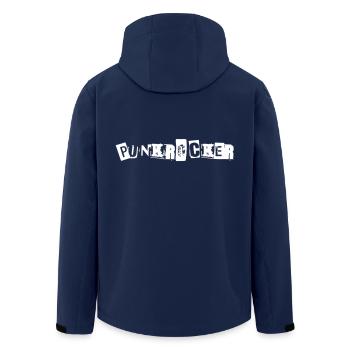 Punk Rock Punk Rock Music Festival Gift - Men’s Recycled Softshell Jacket by Stanley/Stella - navy - Back - AI Model Male 185 light (185cm)