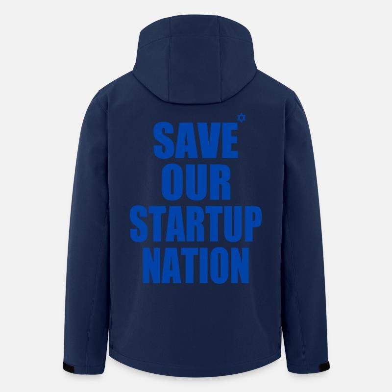 save our startup nation - Men’s Recycled Softshell Jacket by Stanley/Stella - navy