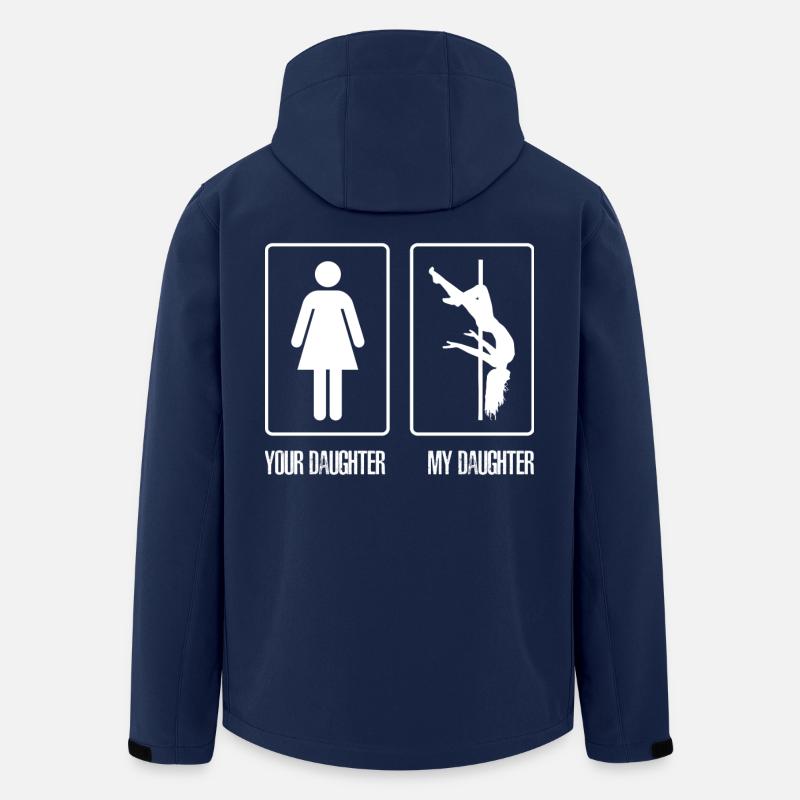 My daughter pole dancing - Men’s Recycled Softshell Jacket by Stanley/Stella - navy