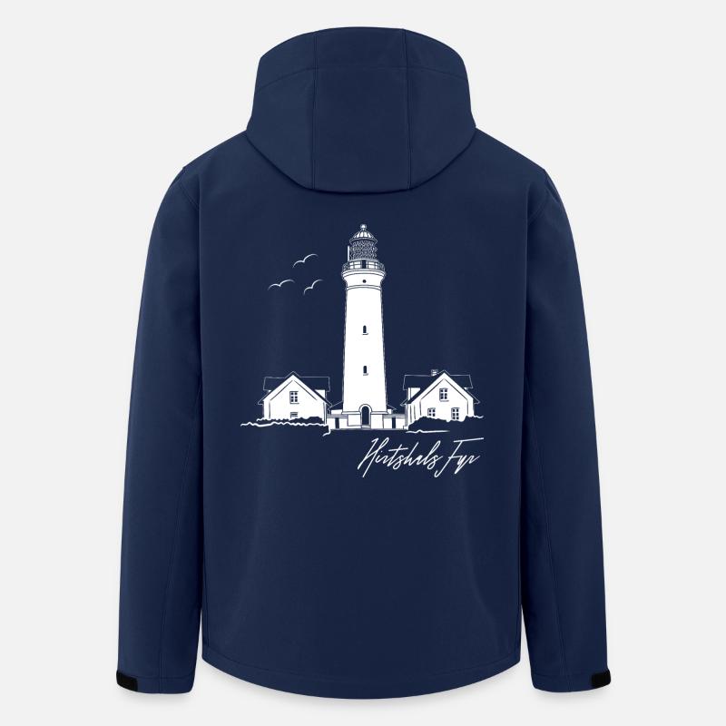 Denmark Hirtshals Lighthouse Holidays - Men’s Recycled Softshell Jacket by Stanley/Stella - navy
