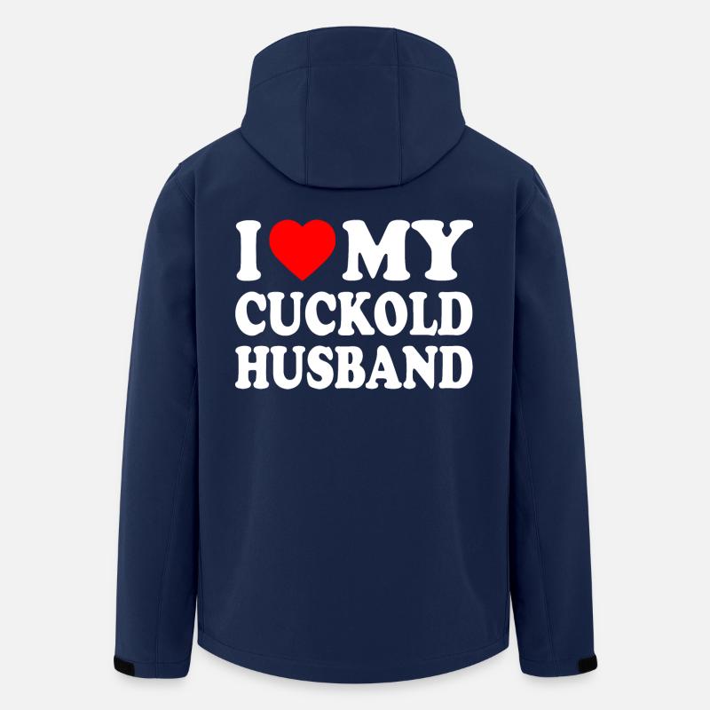 i love my cuckold husband - Recycelte Männer Softshell-Jacke von Stanley/Stella - Navy