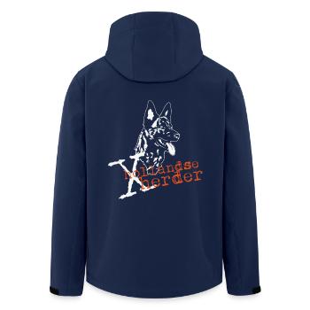 X-Hollandse Herder - Recycelte Männer Softshell-Jacke von Stanley/Stella - Navy - Hinten - AI Model Male 185 light (185cm)