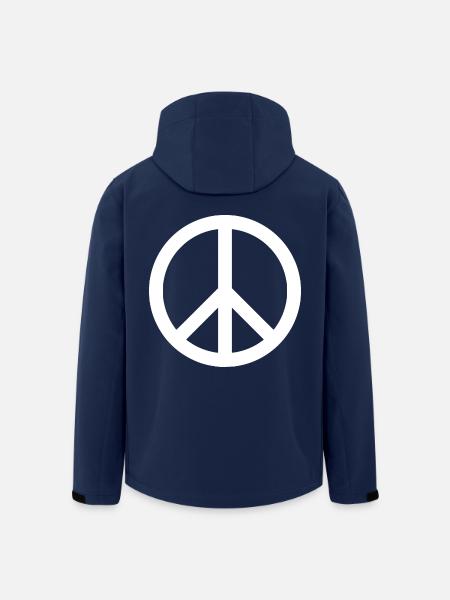 Peacezeichen - Recycelte Männer Softshell-Jacke von Stanley/Stella - Navy