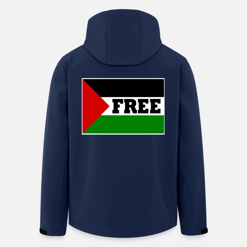 Free palestine - Recycelte Männer Softshell-Jacke von Stanley/Stella - Navy