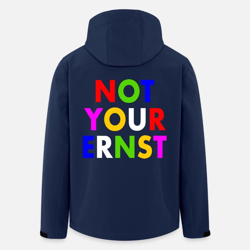 Not your ernst - Recycelte Männer Softshell-Jacke von Stanley/Stella - Navy
