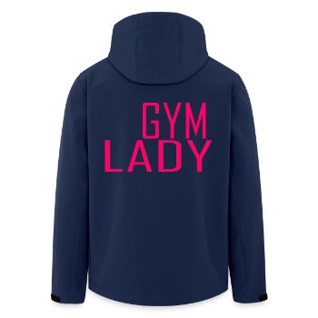 Gym femme - Veste softshell homme en polyester recyclé Stanley/Stella - marine - Dos - AI Model Male 185 light (185cm)