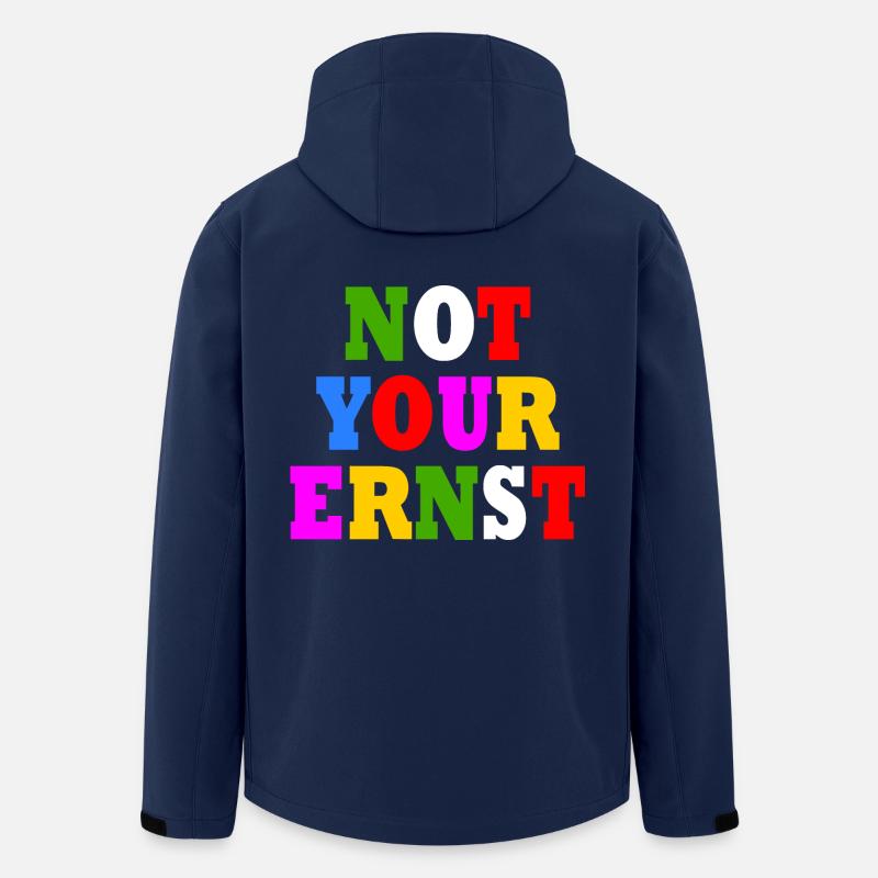 Not your ernst - Recycelte Männer Softshell-Jacke von Stanley/Stella - Navy