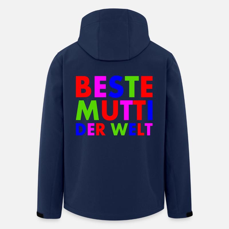 Beste mutti der welt - Recycelte Männer Softshell-Jacke von Stanley/Stella - Navy