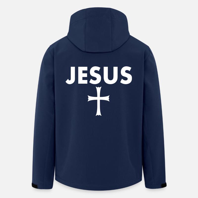 Jesus kreuz - Recycelte Männer Softshell-Jacke von Stanley/Stella - Navy