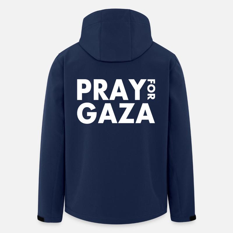 Pray for gaza - Men’s Recycled Softshell Jacket by Stanley/Stella - navy