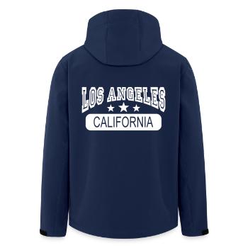 los angeles california - Veste softshell homme en polyester recyclé Stanley/Stella - marine - Dos - AI Model Male 185 light (185cm)
