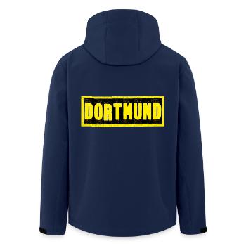 Dortmund - Veste softshell homme en polyester recyclé Stanley/Stella - marine - Dos - AI Model Male 185 light (185cm)