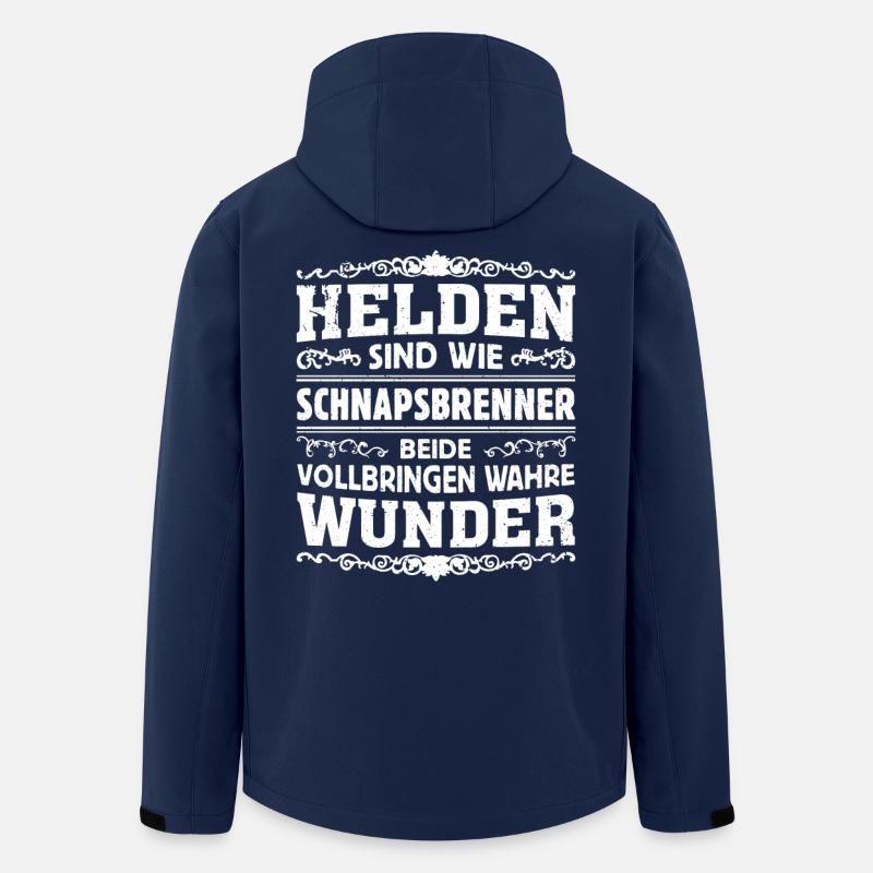 Schnapsbrenner - Helden - Recycelte Männer Softshell-Jacke von Stanley/Stella - Navy