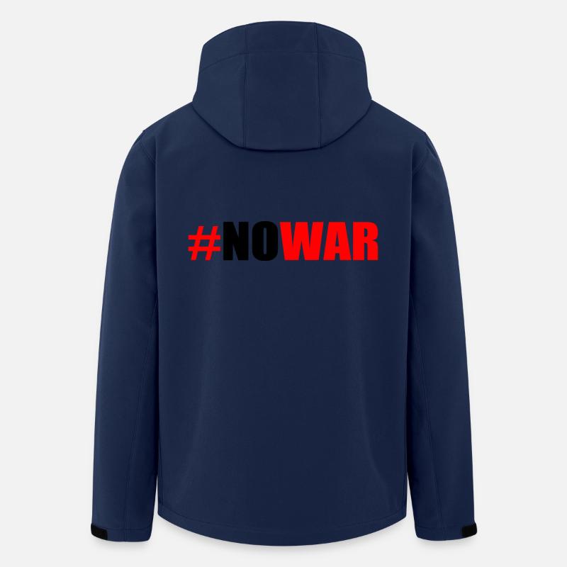 No war - Recycelte Männer Softshell-Jacke von Stanley/Stella - Navy