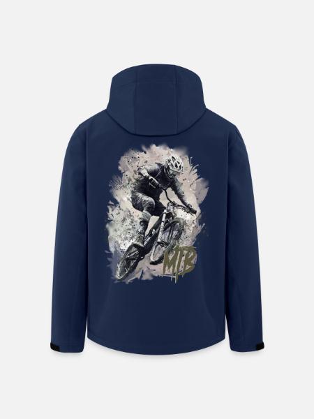 Mtb - Recycelte Männer Softshell-Jacke von Stanley/Stella - Navy