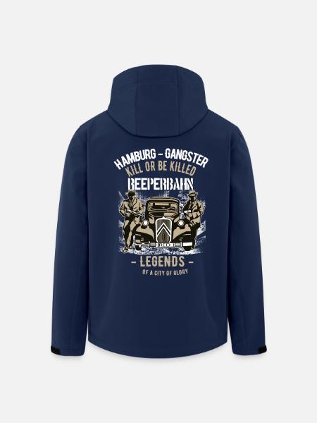 Hamburg Gangster - Recycelte Männer Softshell-Jacke von Stanley/Stella - Navy