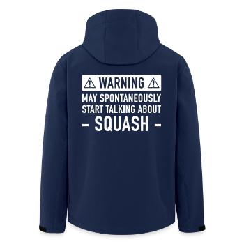 Idée Cadeau drôle Squash - Veste softshell homme en polyester recyclé Stanley/Stella - marine - Dos - AI Model Male 185 light (185cm)