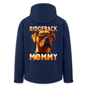 Rhodesian Ridgeback Mommy Hunde Mama Muttertag Mom - Recycelte Männer Softshell-Jacke von Stanley/Stella - Navy - Hinten - AI Model Male 185 light (185cm)