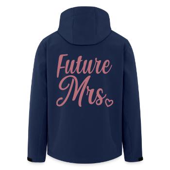 Future Mme Bridal Shower Enterrement de vie de jeune fille Cadeau - Veste softshell homme en polyester recyclé Stanley/Stella - marine - Dos - AI Model Male 185 light (185cm)
