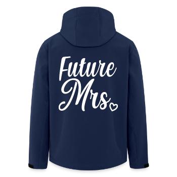Future Mme Bridal Shower Enterrement de vie de jeune fille Cadeau - Veste softshell homme en polyester recyclé Stanley/Stella - marine - Dos - AI Model Male 185 light (185cm)