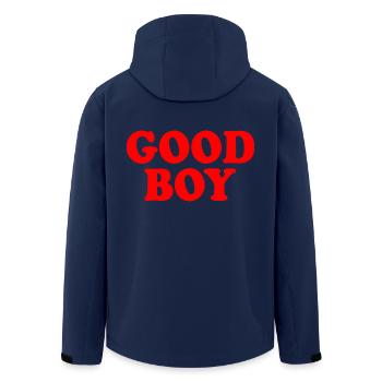 Good boy - Recycelte Männer Softshell-Jacke von Stanley/Stella - Navy - Hinten - AI Model Male 185 light (185cm)