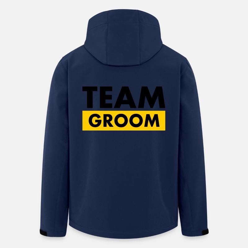 Team groom - Recycelte Männer Softshell-Jacke von Stanley/Stella - Navy