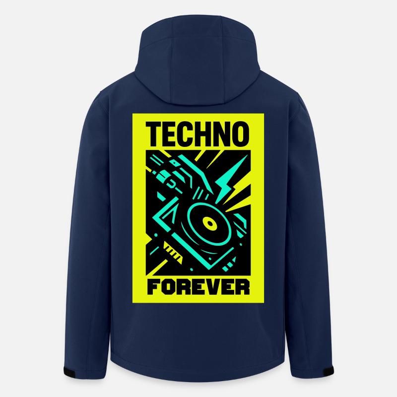 Techno Forever - Men’s Recycled Softshell Jacket by Stanley/Stella - navy