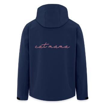 Katze Mama - Süße Katze Lover Mama Katze Besitzer Geschenk - Recycelte Männer Softshell-Jacke von Stanley/Stella - Navy - Hinten - AI Model Male 185 light (185cm)