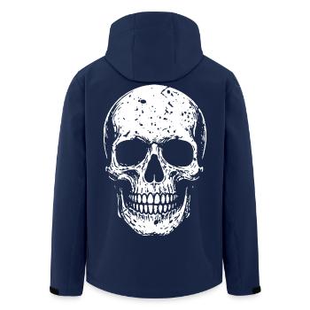 Totenkopf - Recycelte Männer Softshell-Jacke von Stanley/Stella - Navy - Hinten - AI Model Male 185 light (185cm)
