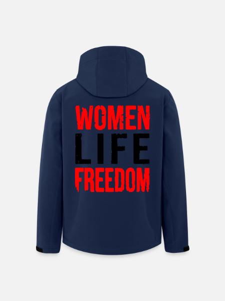 Women life freedom iran - Recycelte Männer Softshell-Jacke von Stanley/Stella - Navy