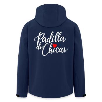 Padilla de Chicas Bride's Gang Bridesmaid Wedding - Men’s Recycled Softshell Jacket by Stanley/Stella - navy - Back - AI Model Male 185 light (185cm)