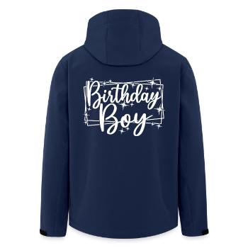Birthday Boy - Birthday Party Gift For Kids Boys - Men’s Recycled Softshell Jacket by Stanley/Stella - navy - Back - AI Model Male 185 light (185cm)