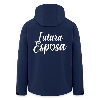 Futura Esposa Engagement Bridal Shower Wedding - Men’s Recycled Softshell Jacket by Stanley/Stella - navy - Back - AI Model Male 185 light (185cm)