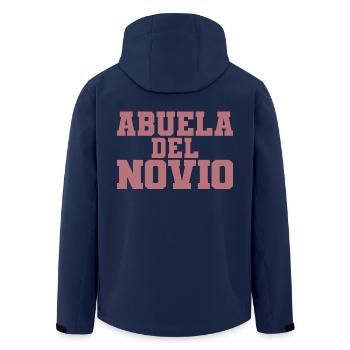 Abuela del Novio Groom's Grandmother Wedding Gift - Men’s Recycled Softshell Jacket by Stanley/Stella - navy - Back - AI Model Male 185 light (185cm)