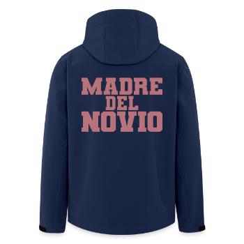 Madre del Novio Groom's Mother Wedding Gift - Men’s Recycled Softshell Jacket by Stanley/Stella - navy - Back - AI Model Male 185 light (185cm)