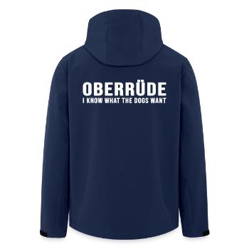 Dog Dog Meadow Dog Trainer dog-memes Male Pack - Men’s Recycled Softshell Jacket by Stanley/Stella - navy - Back - AI Model Male 185 light (185cm)