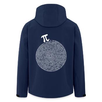 Pi Day Infinity Pi Day - Veste softshell homme en polyester recyclé Stanley/Stella - marine - Dos - AI Model Male 185 light (185cm)