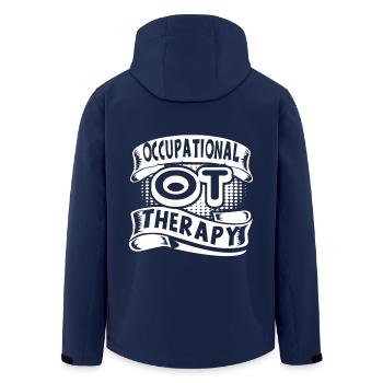 Love To Be Occupational Therapist - Men’s Recycled Softshell Jacket by Stanley/Stella - navy - Back - AI Model Male 185 light (185cm)