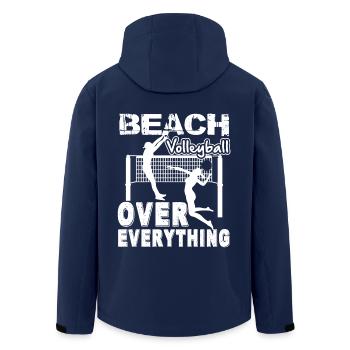 Beach Volleyball Beach Volleyball Over Everything - Men’s Recycled Softshell Jacket by Stanley/Stella - navy - Back - AI Model Male 185 light (185cm)