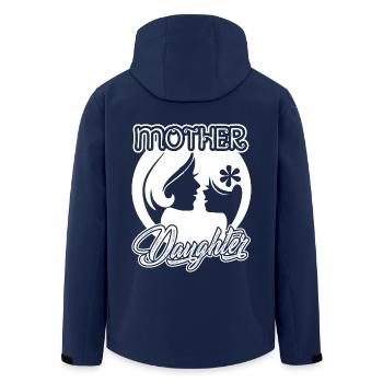 Mother's Day Mother And Daughter - Men’s Recycled Softshell Jacket by Stanley/Stella - navy - Back - AI Model Male 185 light (185cm)