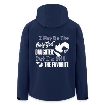 Mother's Day I May be The God Daughter - Men’s Recycled Softshell Jacket by Stanley/Stella - navy - Back - AI Model Male 185 light (185cm)