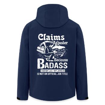 Claim Adjuster Is Not An Official Job Title - Men’s Recycled Softshell Jacket by Stanley/Stella - navy - Back - AI Model Male 185 light (185cm)