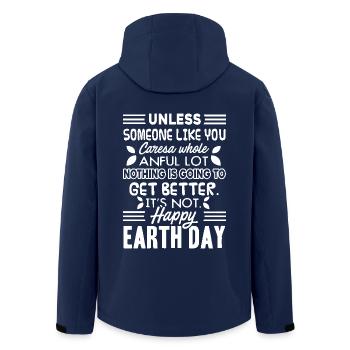 Earth Day Happy Earth Day 22 April - Men’s Recycled Softshell Jacket by Stanley/Stella - navy - Back - AI Model Male 185 light (185cm)