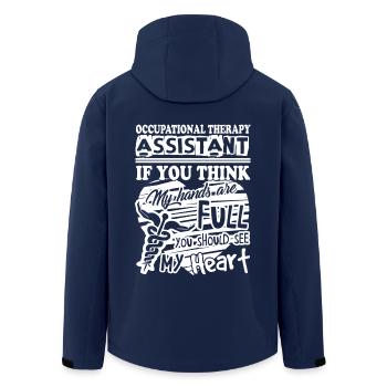 Assistant Occupational Therapist - Men’s Recycled Softshell Jacket by Stanley/Stella - navy - Back - AI Model Male 185 light (185cm)