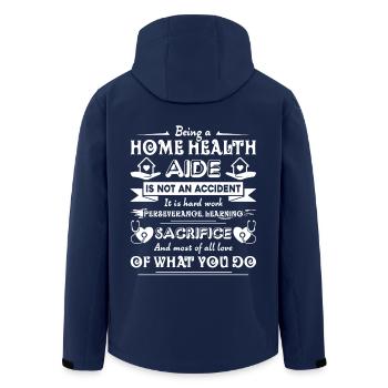 Home Health Aide Being A Home Health Aide - Men’s Recycled Softshell Jacket by Stanley/Stella - navy - Back - AI Model Male 185 light (185cm)