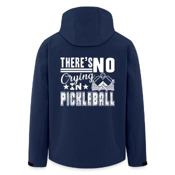 Pickleball No Crying In Pickleball - Men’s Recycled Softshell Jacket by Stanley/Stella - navy - Back - AI Model Male 185 light (185cm)